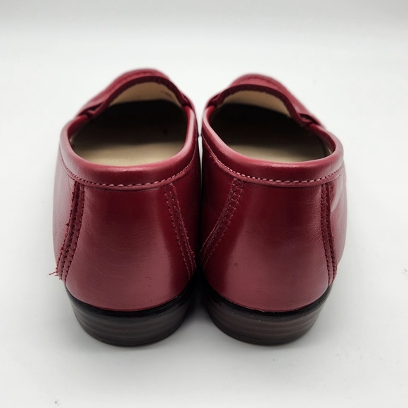 SAS Tripad Comfort Red Leather Penny Loafers Women’s 6.5N Slip On Casual Shoes - Picture 5 of 13